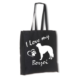 Borzoi tygkasse långa handtag