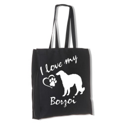 Borzoi tygkasse långa handtag
