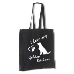 Golden Retriever tygkasse långa handtag