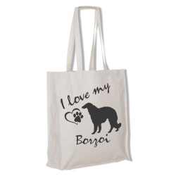 Borzoi tygkasse långa handtag