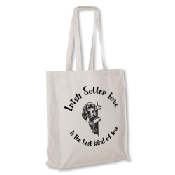 Irish Setter Love - tygkasse långa handtag