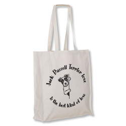 Jack Russell Terrier Love - tygkasse långa handtag