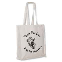 Shar Pei Love - tygkasse långa handtag