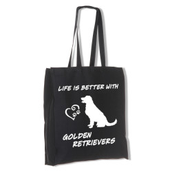 Golden Retriever tygkasse långa handtag