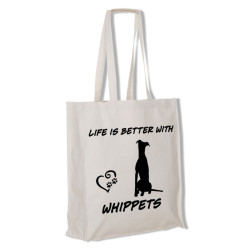 Whippet tygkasse långa handtag