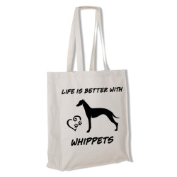 Whippet tygkasse långa handtag