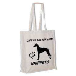 Whippet tygkasse långa handtag