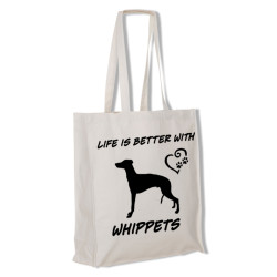 Whippet tygkasse långa handtag
