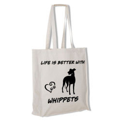 Whippet tygkasse långa handtag