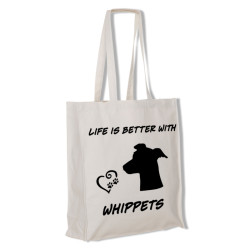 Whippet tygkasse långa handtag