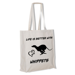 Whippet tygkasse långa handtag