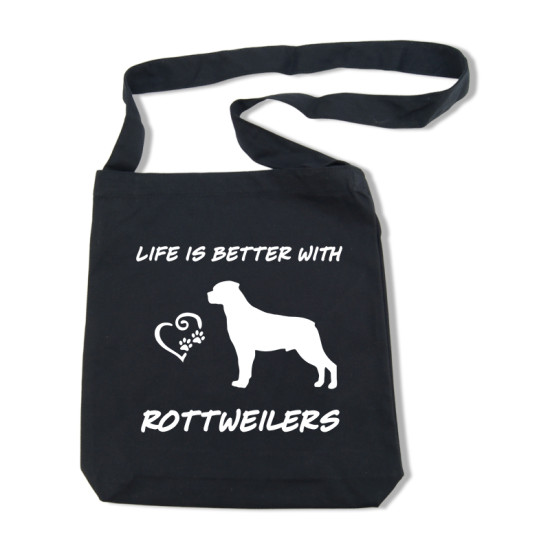 Rottweiler axelväska - Tygkassar med hundmotiv - Torshammarens