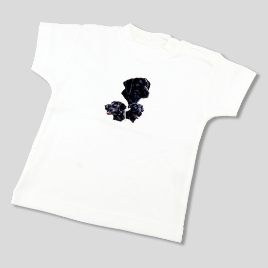 T-shirt med Labrador Retriever tryck.
