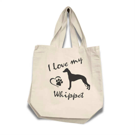Whippet - Cotton Bag (vinyl print)