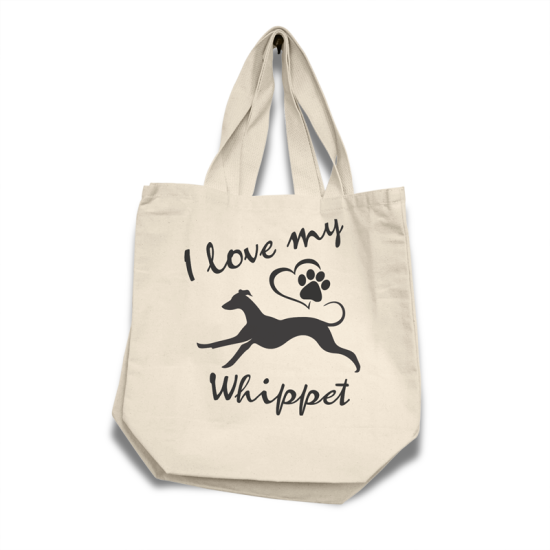 Whippet - Cotton Bag (vinyl print)