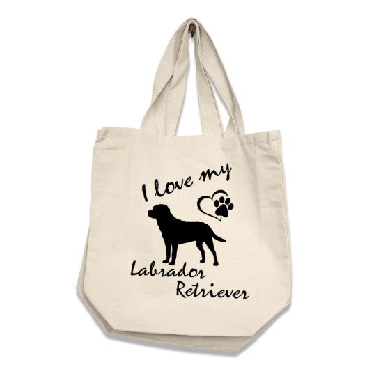 Labrador Retriever - Cotton Bag (vinyl print)