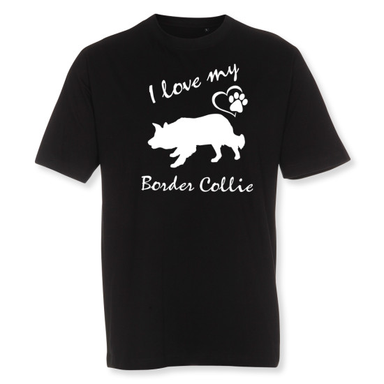 Herr T-shirt med Border Collie motiv - Torshammarens