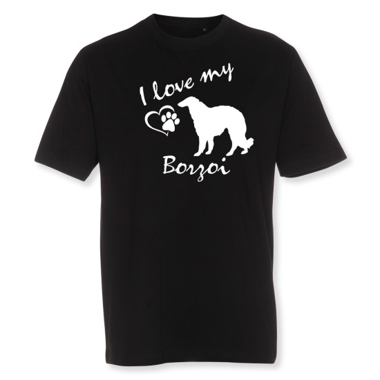 Herr T-shirt med Borzoi motiv - Torshammarens