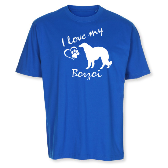 Herr T-shirt med Borzoi motiv - Torshammarens