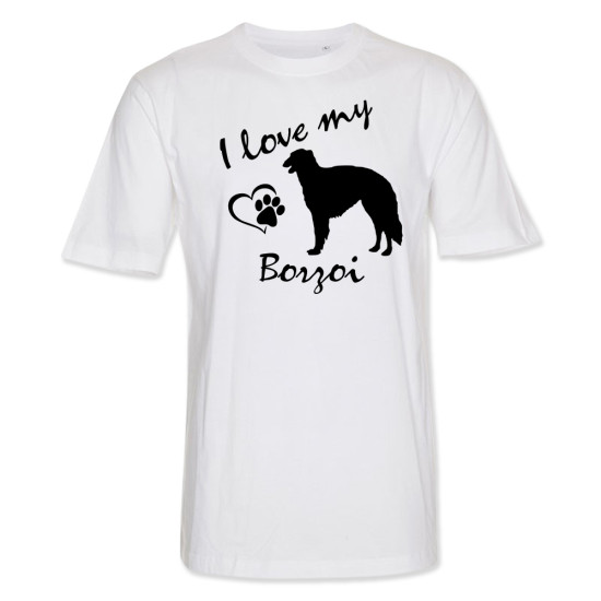 Herr T-shirt med Borzoi motiv - Torshammarens