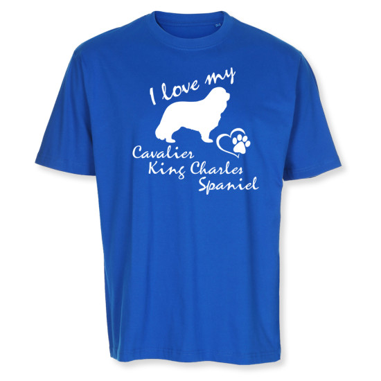 Herr T-shirt med Cavalier King Charles Spaniel motiv - Torshammarens