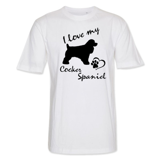 Herr T-shirt med Cocker Spaniel motiv - Torshammarens