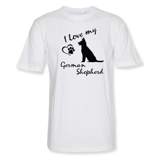 Herr T-shirt med Schäferhund motiv - Torshammarens