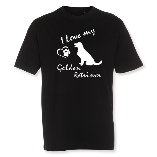 Herr T-shirt med Golden Retriever motiv - Torshammarens