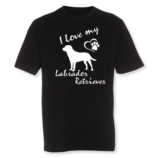 Herr T-shirt med Larbrador Retreiver motiv - Torshammarens