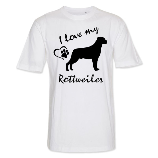 Herr T-shirt med Rottweiler motiv - Torshammarens