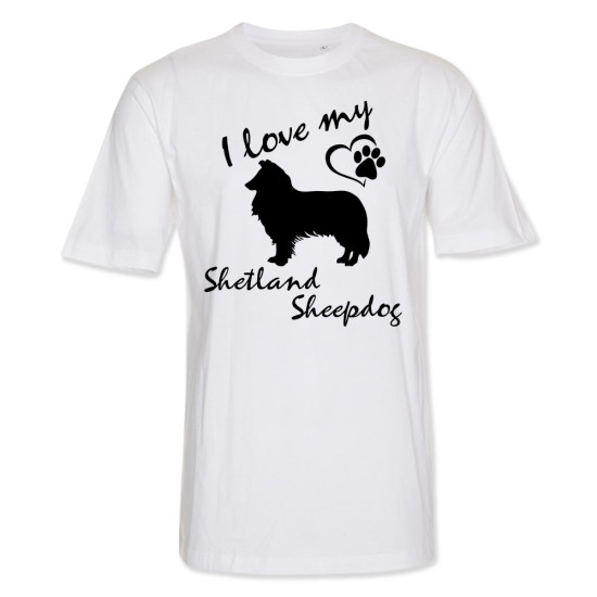 Herr T-shirt med Shetland Sheepdog motiv - Torshammarens