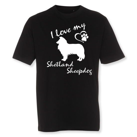 Herr T-shirt med Shetland Sheepdog motiv - Torshammarens