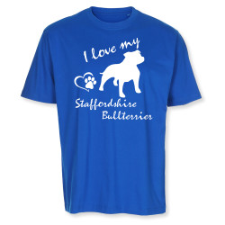 Staffordshire Bullterier - herr T-shirt