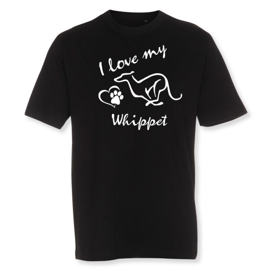 Herr T-shirt med Whippet motiv - Torshammarens