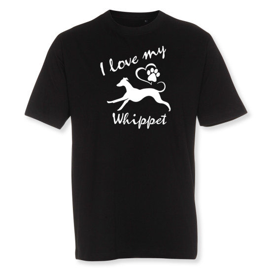 Herr T-shirt med Whippet motiv - Torshammarens