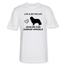 Cavalier King Charles Spaniel - herr T-shirt