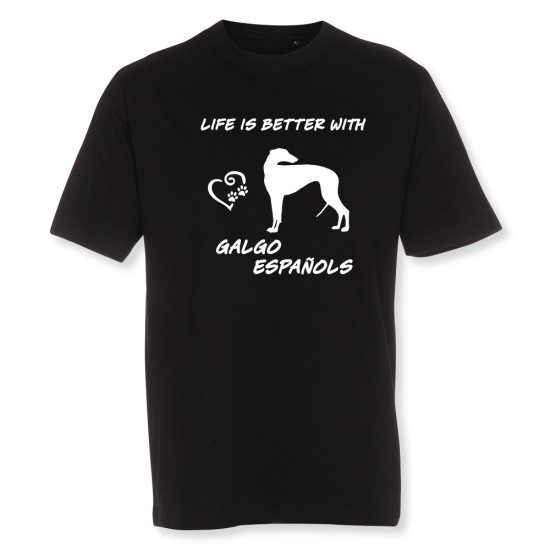 Herr T-shirt med Galgo Español motiv - Torshammarens