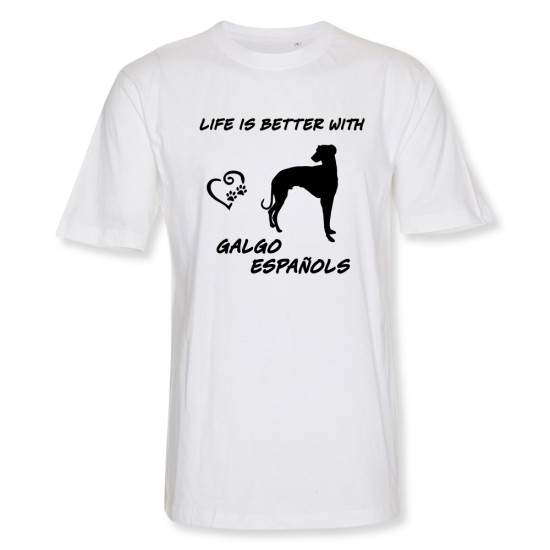 Herr T-shirt med Galgo Español motiv - Torshammarens