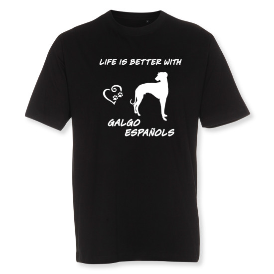 Herr T-shirt med Galgo Español motiv - Torshammarens