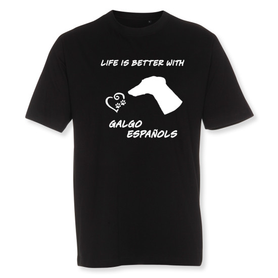 Herr T-shirt med Galgo Español motiv - Torshammarens