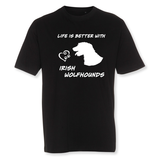 Herr T-shirt med Irländsk Varghund motiv - Torshammarens