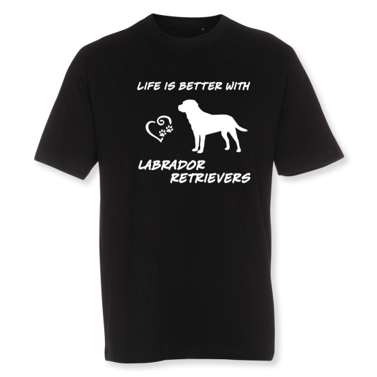 Herr T-shirt med Larbrador Retreiver motiv - Torshammarens