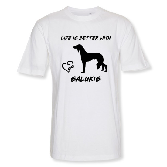 Herr T-shirt med Saluki motiv - Torshammarens