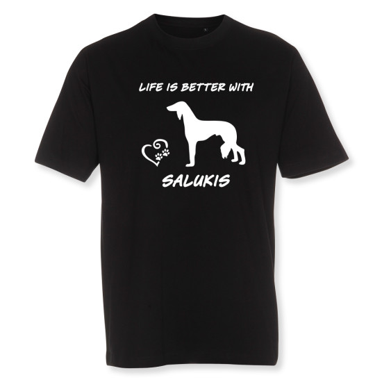 Herr T-shirt med Saluki motiv - Torshammarens