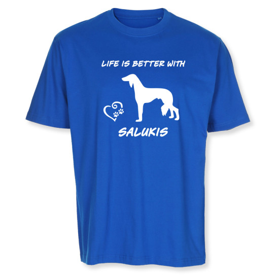 Herr T-shirt med Saluki motiv - Torshammarens