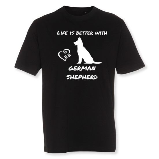 Herr T-shirt med Schäferhund motiv - Torshammarens