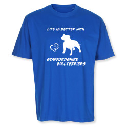 Staffordshire Bullterier - herr T-shirt