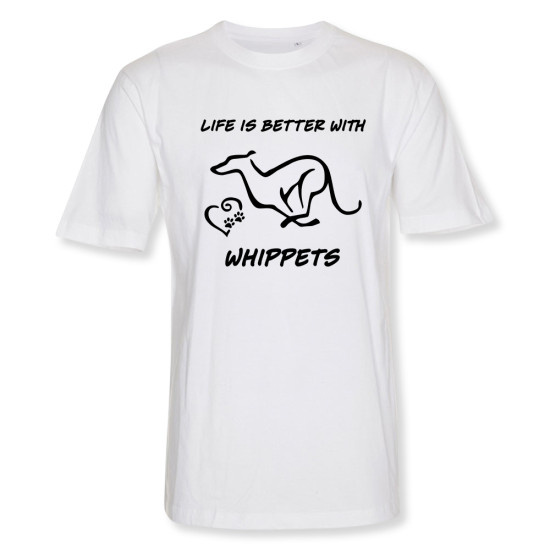 Herr T-shirt med Whippet motiv - Torshammarens