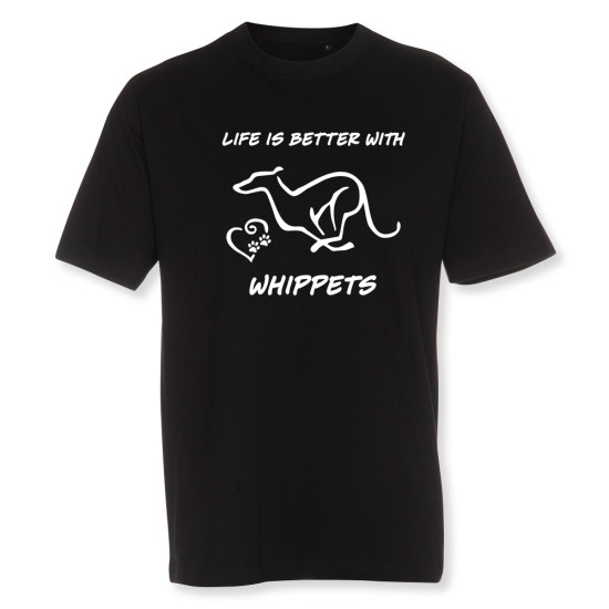 Herr T-shirt med Whippet motiv - Torshammarens