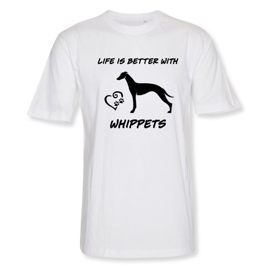 Herr T-shirt med Whippet motiv - Torshammarens
